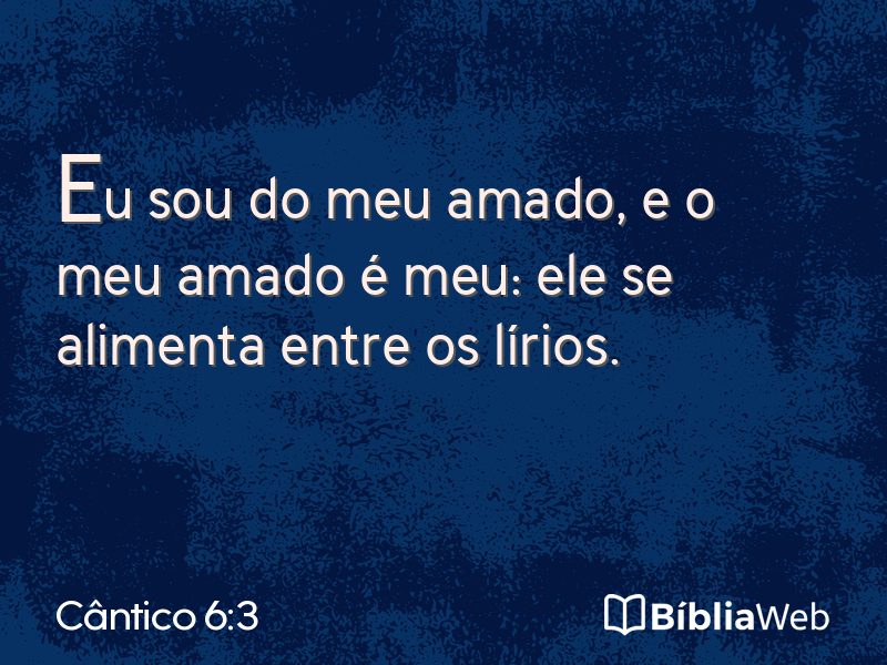 Cântico 6:3 em imagem para compartilhar