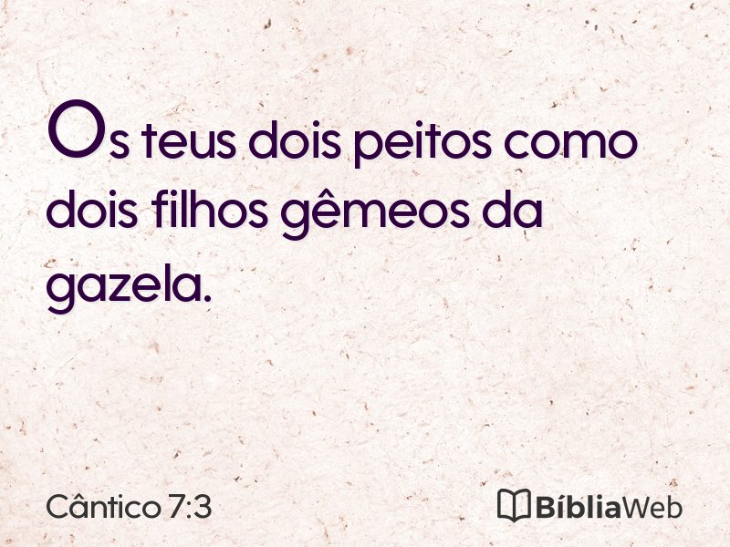 Cântico 7:3 em imagem para compartilhar
