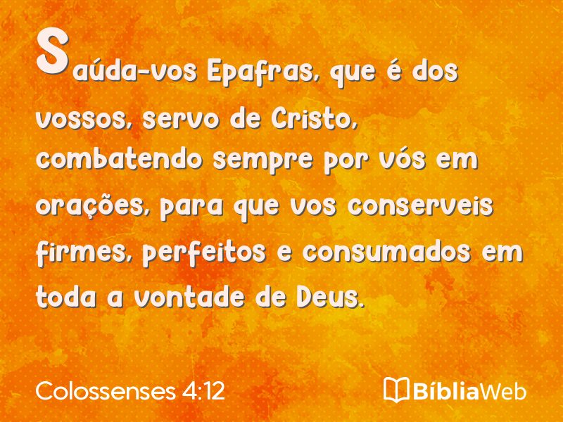 Colossenses 4:12 em imagem para compartilhar