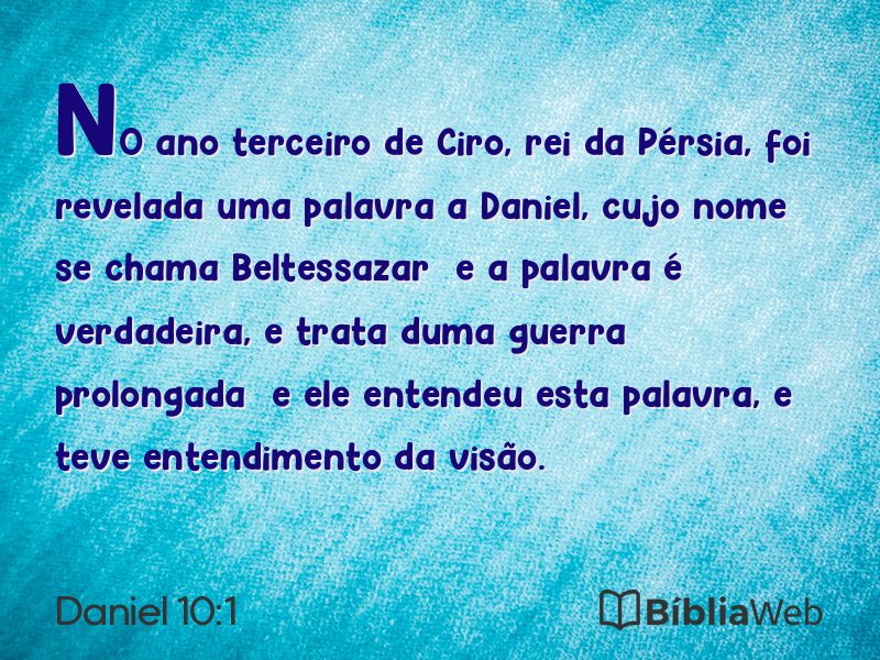 Daniel 10:1 em imagem para compartilhar