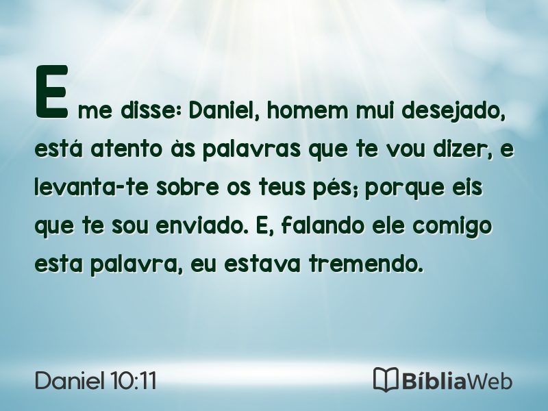 Daniel 10:11 em imagem para compartilhar
