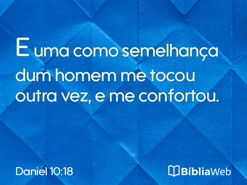 Daniel 10:18 em imagem para compartilhar