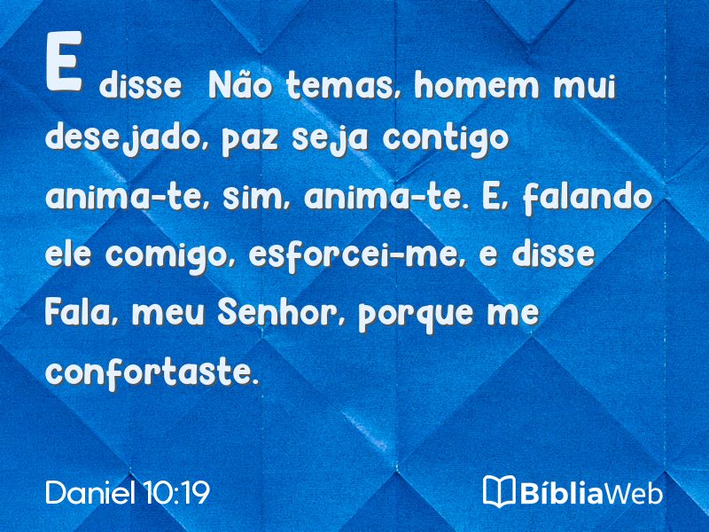 Daniel 10:19 em imagem para compartilhar