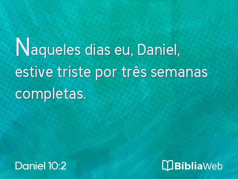 Daniel 10:2 em imagem para compartilhar