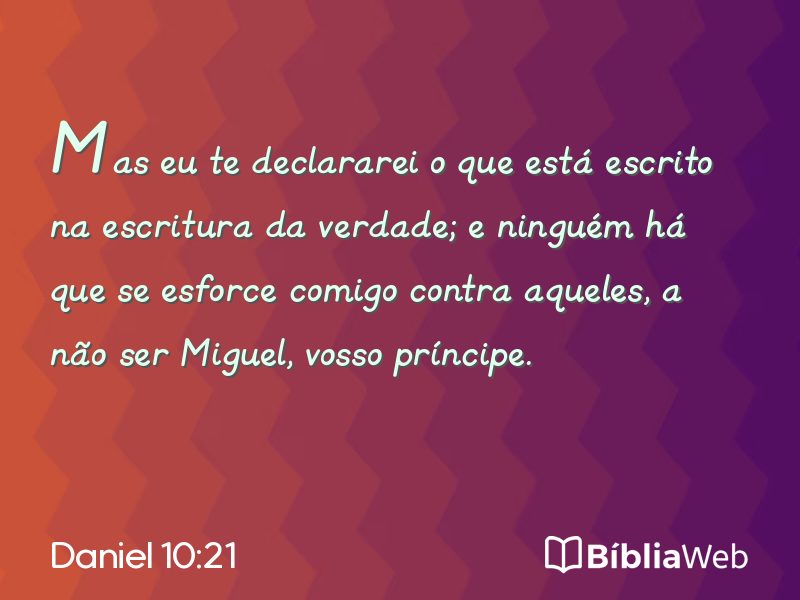 Daniel 10:21 em imagem para compartilhar