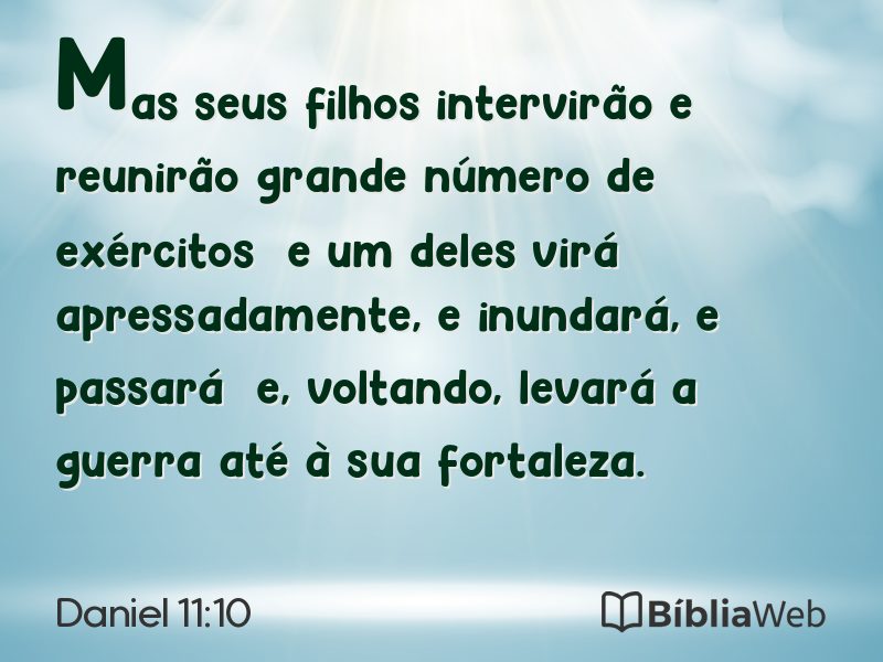 Daniel 11:10 em imagem para compartilhar