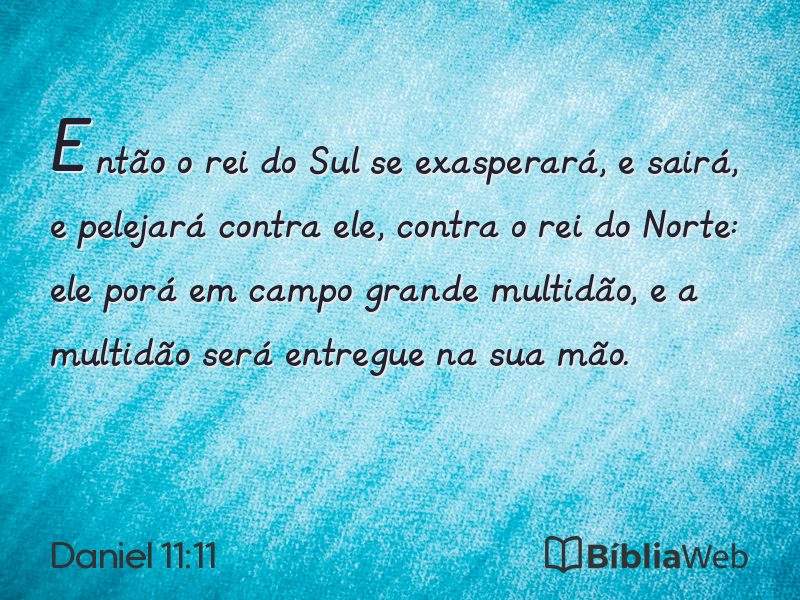 Daniel 11:11 em imagem para compartilhar