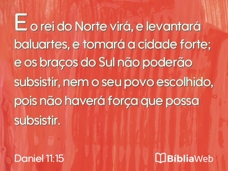 Daniel 11:15 em imagem para compartilhar