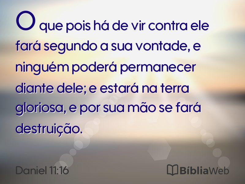 Daniel 11:16 em imagem para compartilhar