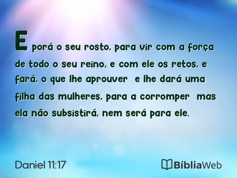 Daniel 11:17 em imagem para compartilhar