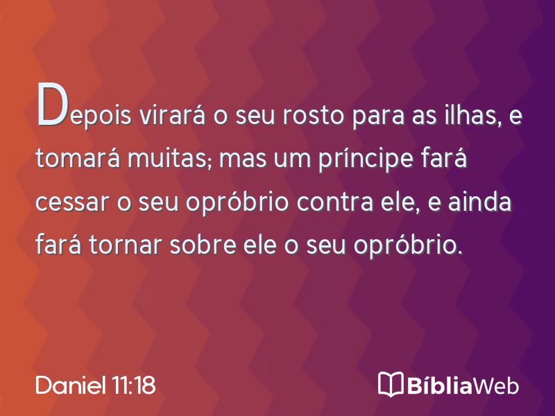 Daniel 11:18 em imagem para compartilhar