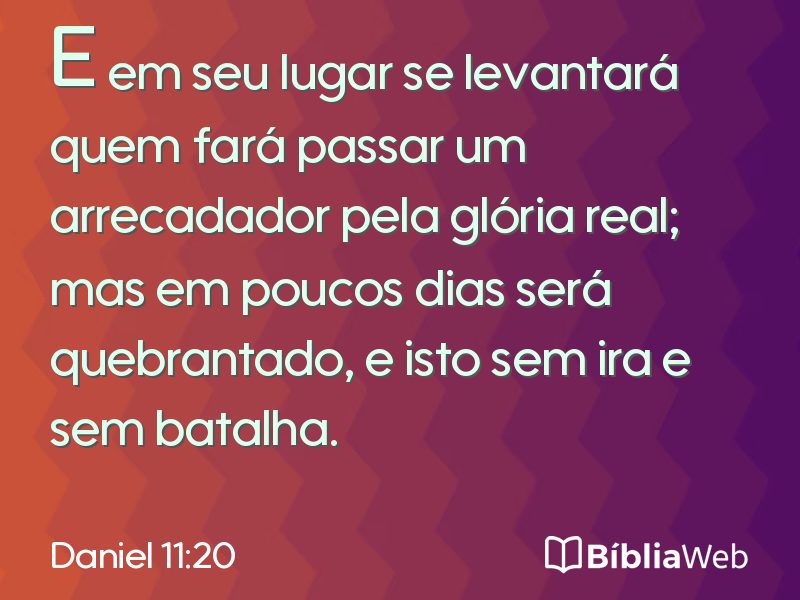 Daniel 11:20 em imagem para compartilhar