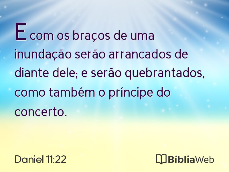 Daniel 11:22 em imagem para compartilhar