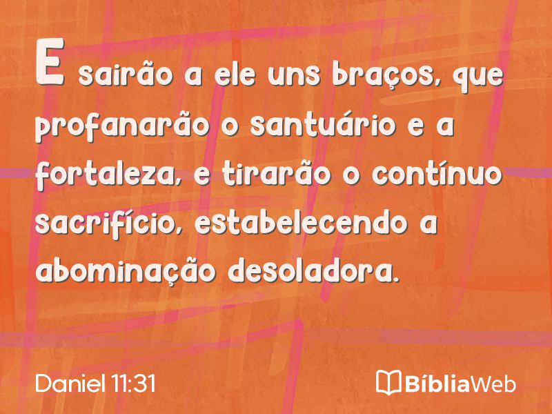 Daniel 11:31 em imagem para compartilhar