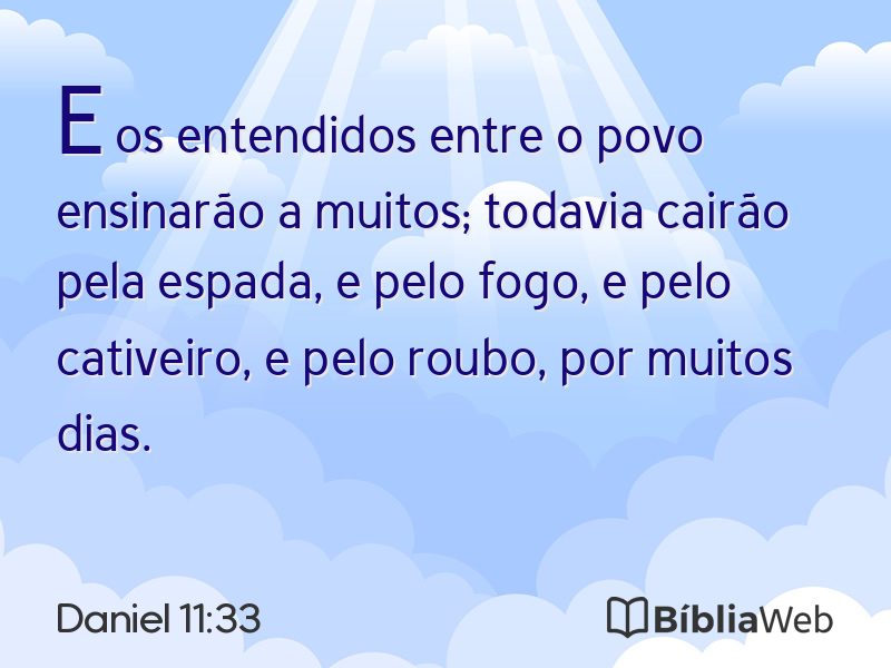 Daniel 11:33 em imagem para compartilhar