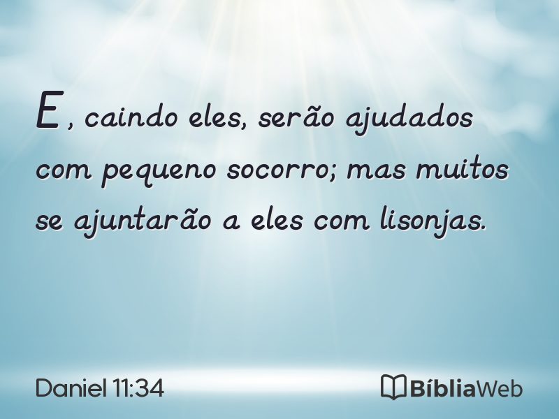 Daniel 11:34 em imagem para compartilhar