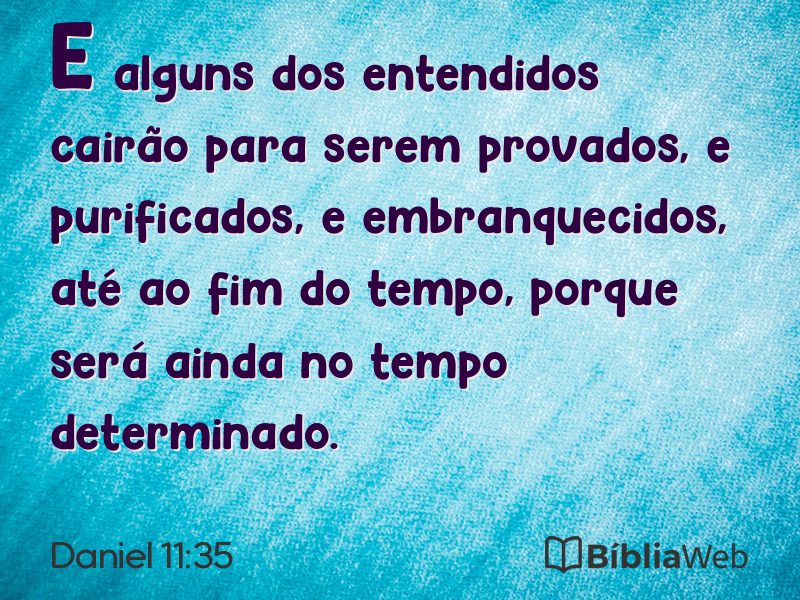 Daniel 11:35 em imagem para compartilhar