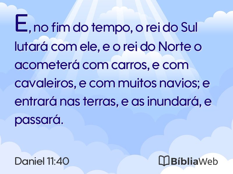 Daniel 11:40 em imagem para compartilhar