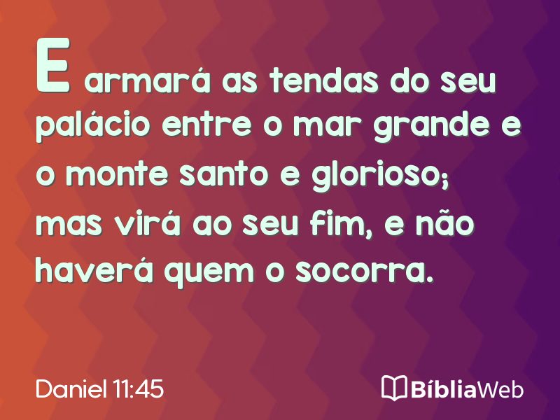 Daniel 11:45 em imagem para compartilhar