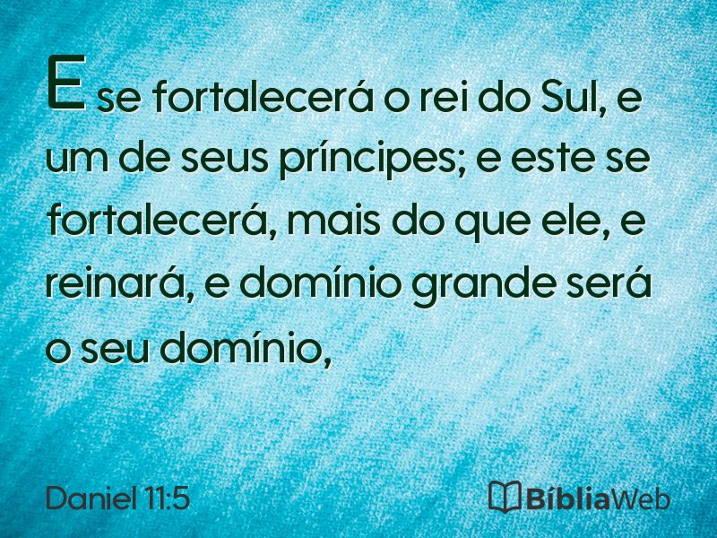 Daniel 11:5 em imagem para compartilhar