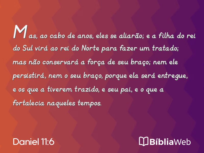 Daniel 11:6 em imagem para compartilhar