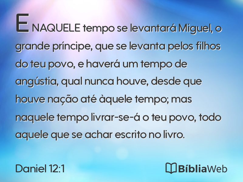 Daniel 12:1 em imagem para compartilhar