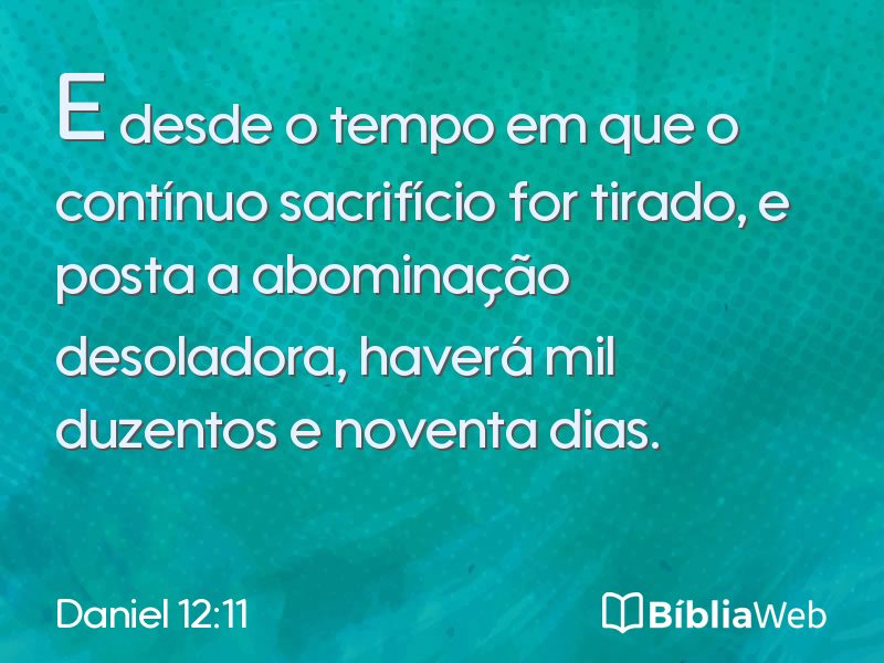 Daniel 12:11 em imagem para compartilhar