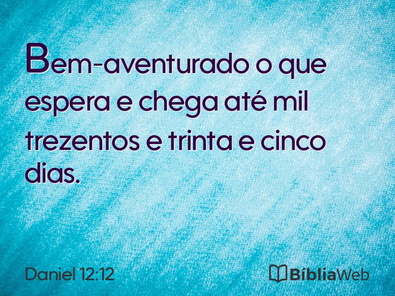 Daniel 12:12 em imagem para compartilhar