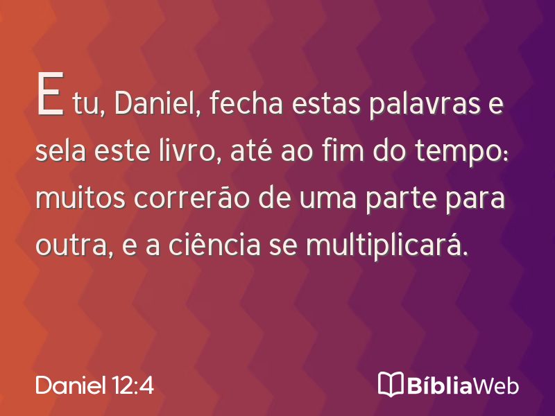 Daniel 12:4 em imagem para compartilhar