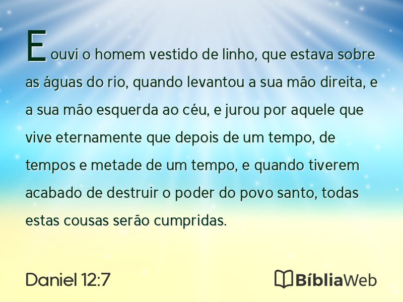 Daniel 12:7 em imagem para compartilhar
