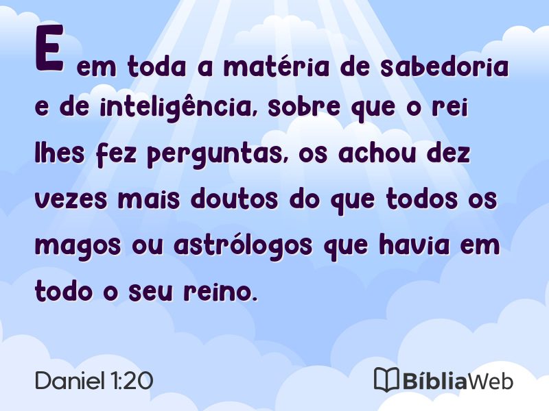 Daniel 1:20 em imagem para compartilhar
