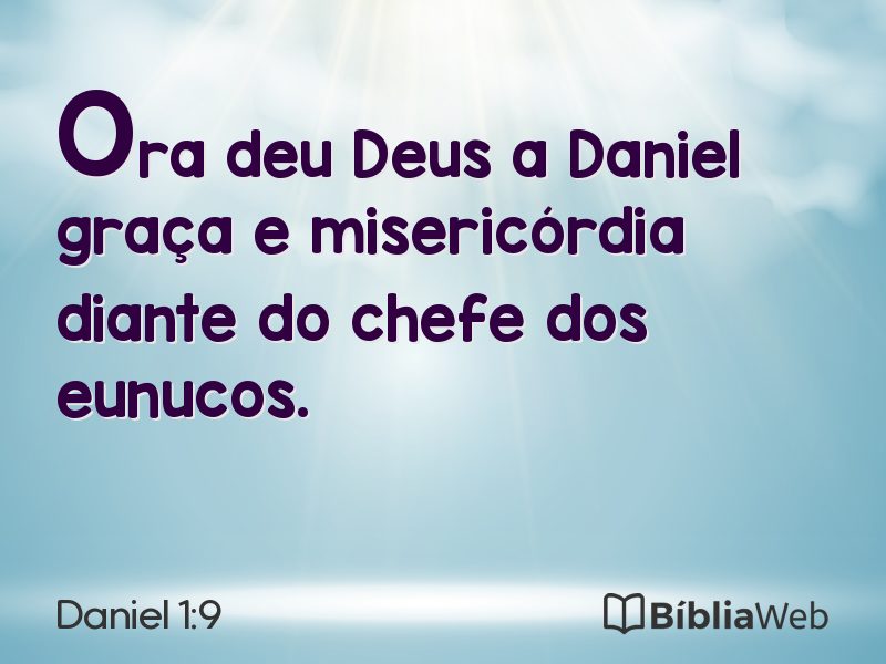 Daniel 1:9 em imagem para compartilhar