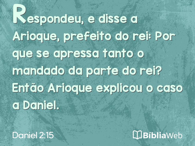 Daniel 2:15 em imagem para compartilhar