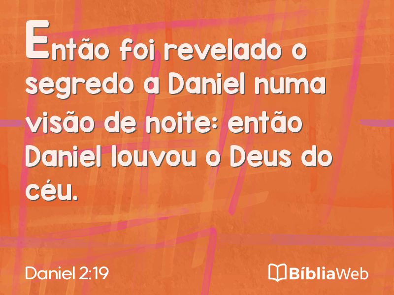 Daniel 2:19 em imagem para compartilhar