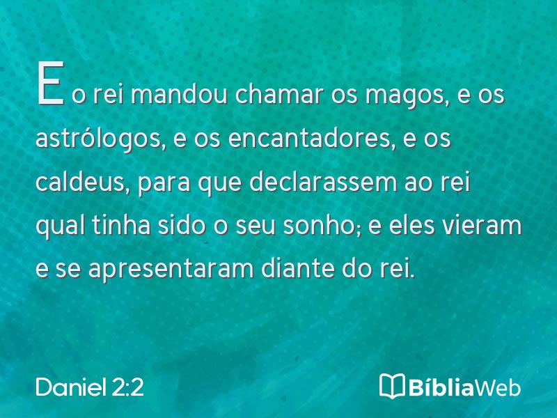 Daniel 2:2 em imagem para compartilhar