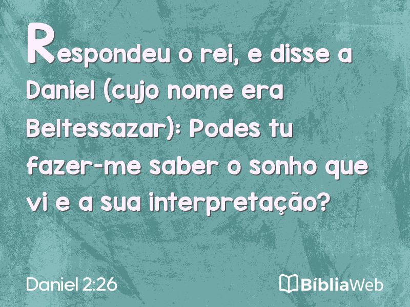 Daniel 2:26 em imagem para compartilhar
