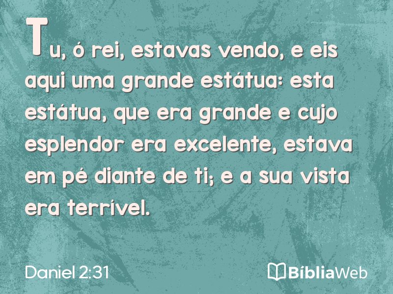 Daniel 2:31 em imagem para compartilhar