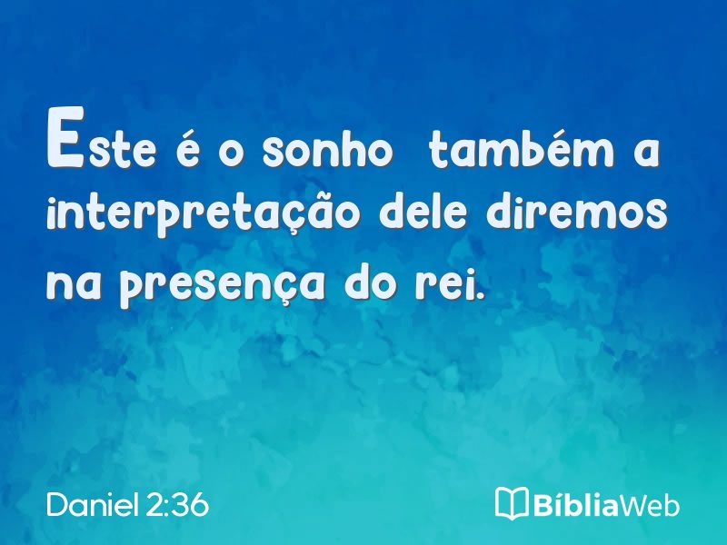 Daniel 2:36 em imagem para compartilhar