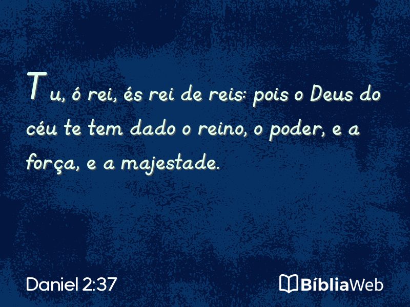 Daniel 2:37 em imagem para compartilhar