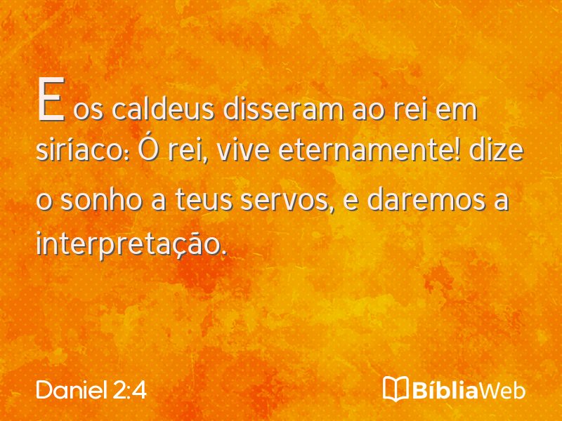 Daniel 2:4 em imagem para compartilhar