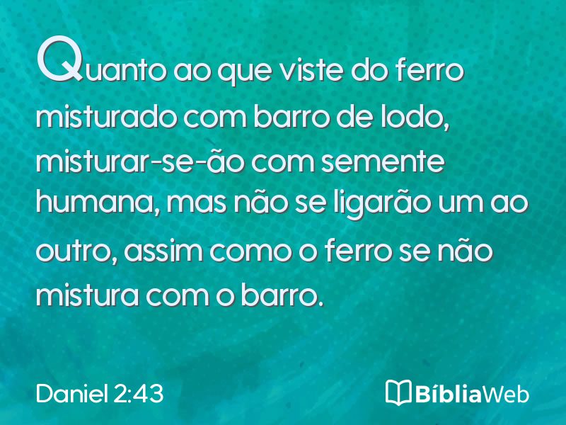 Daniel 2:43 em imagem para compartilhar