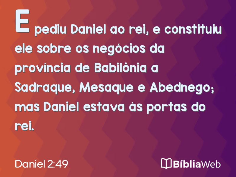 Daniel 2:49 em imagem para compartilhar