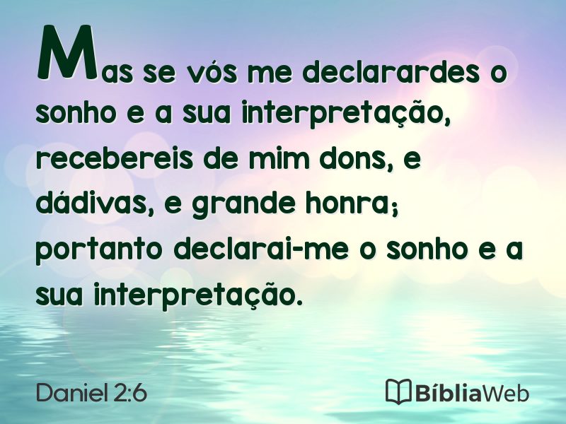 Daniel 2:6 em imagem para compartilhar