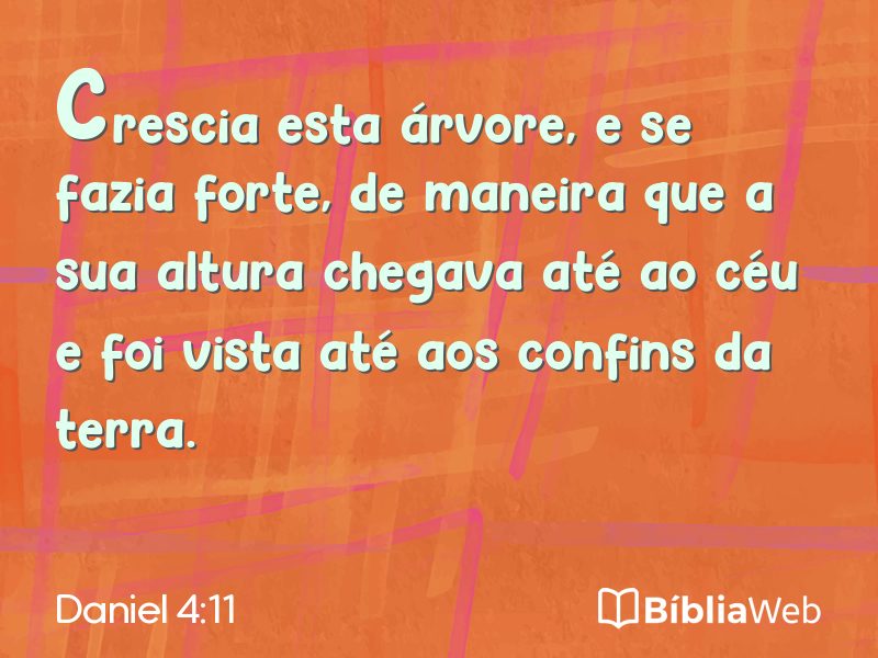 Daniel 4:11 em imagem para compartilhar