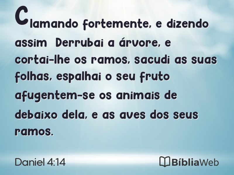 Daniel 4:14 em imagem para compartilhar