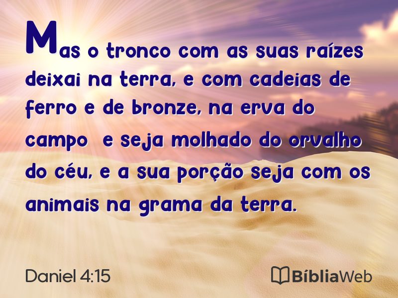 Daniel 4:15 em imagem para compartilhar