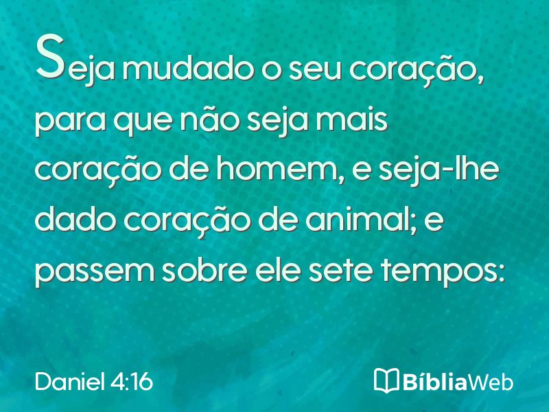 Daniel 4:16 em imagem para compartilhar