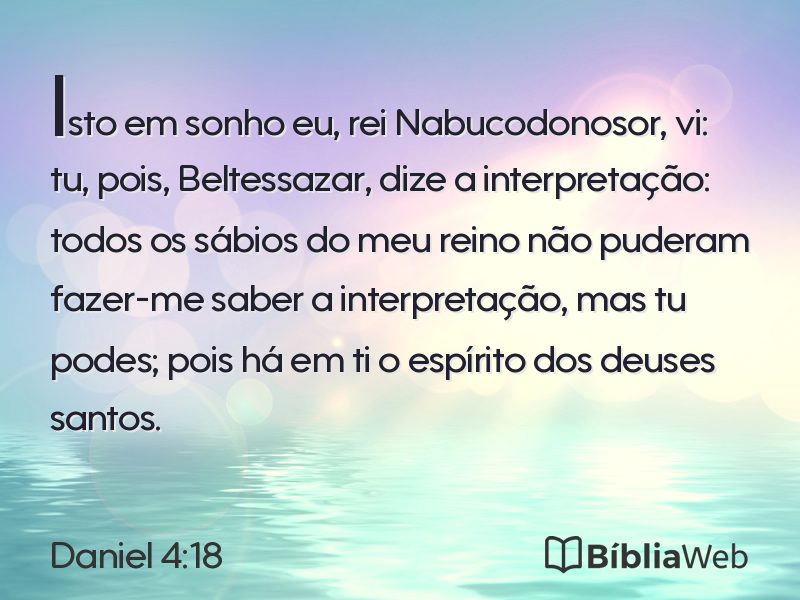 Daniel 4:18 em imagem para compartilhar