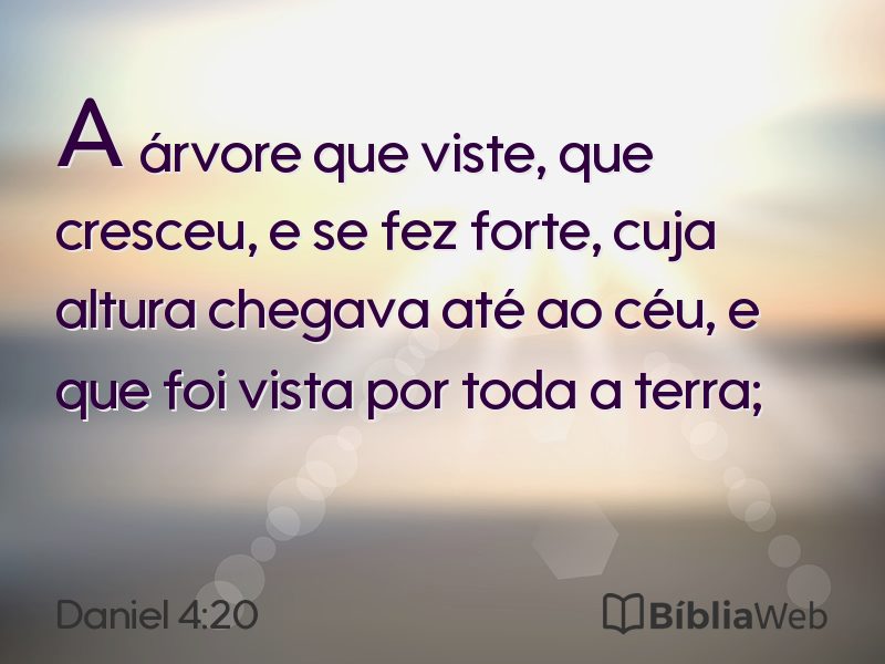 Daniel 4:20 em imagem para compartilhar