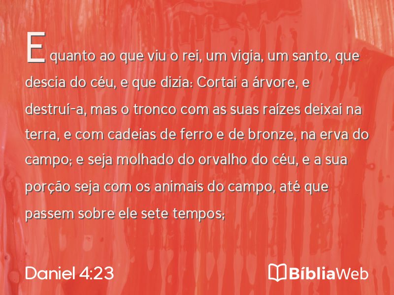 Daniel 4:23 em imagem para compartilhar
